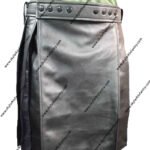 BLACK MEN'S LEATHER KILT FOR SALE
