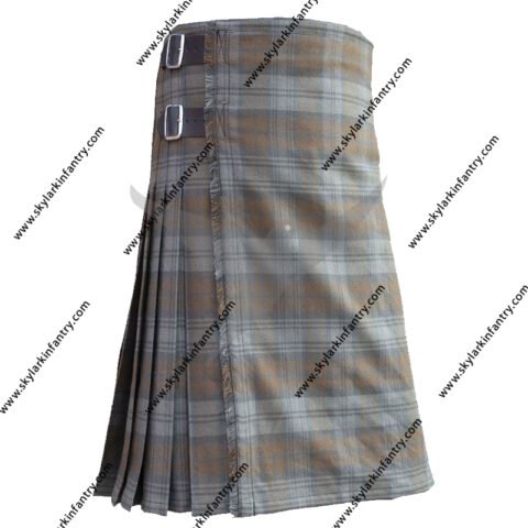 BLACK WATCH WEATHERED TARTAN KILT FOR MEN
