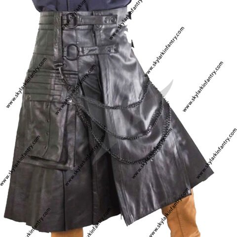 GOTHIC PURE MEN LEATHER KILT