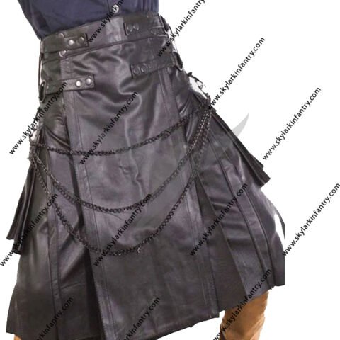 GOTHIC PURE MEN LEATHER KILT