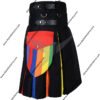 LGBT PRIDE SCOTTISH RAINBOW MEN'S HYBRID KILT