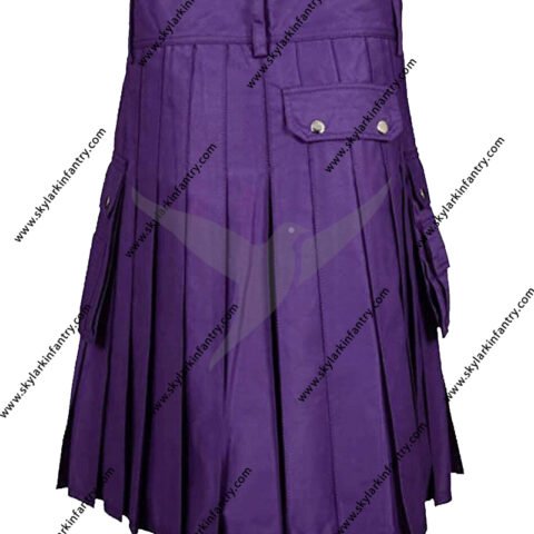 MEN & WOMEN PURPLE UTILITY KILT