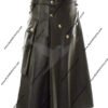MEN'S BLACK PRIDE LEATHER KILT