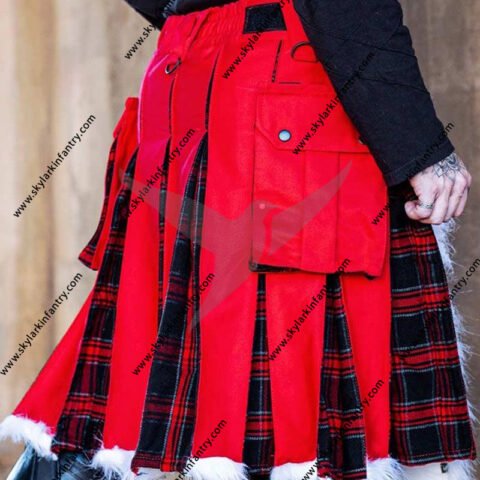UNISEX CHRISTMAS THEME KILT SANTA CLAUS KILT FOR CHRISTMAS