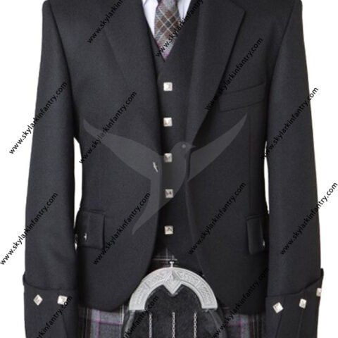 Argyle jacket with vest for men