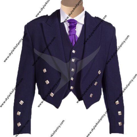 Blue color argyl jacket