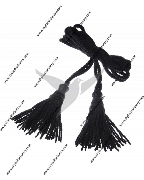 Black wool drone cords