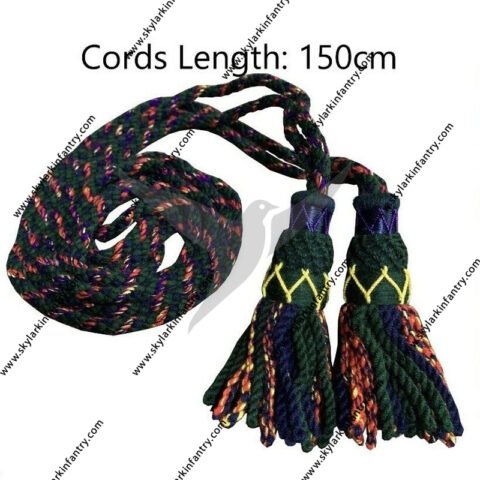 Multicolors bagpipe drone cord
