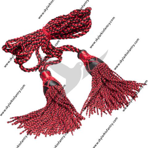 Professional scottish black and red drone cord