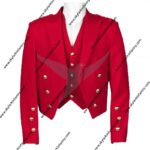 Red Prince Charlie Kilt Jacket