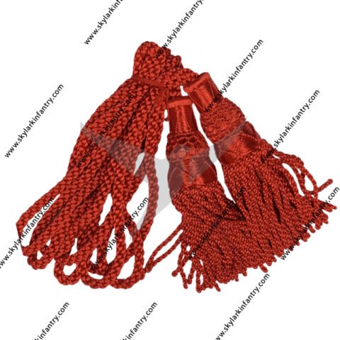 Red silk cord for bagpipe
