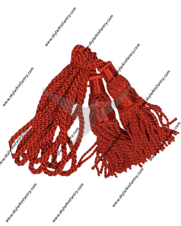 Red silk cord for bagpipe