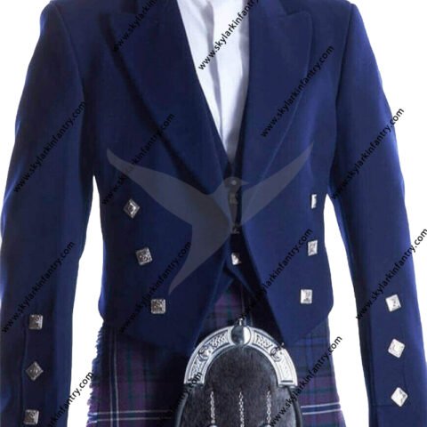 Royal blue prince charlie jacket