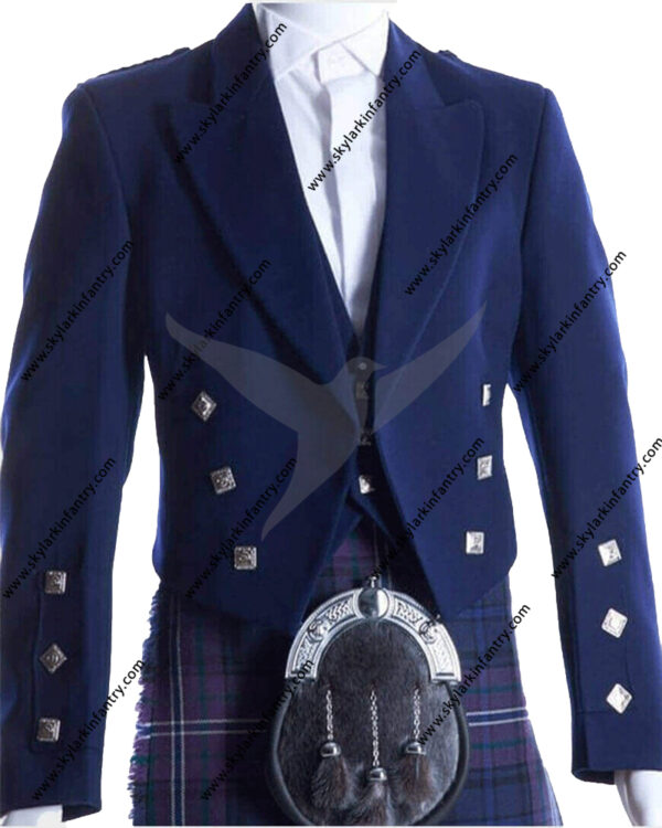 Royal blue prince charlie jacket
