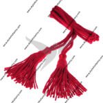 Scarlet red wool bagpipe cord