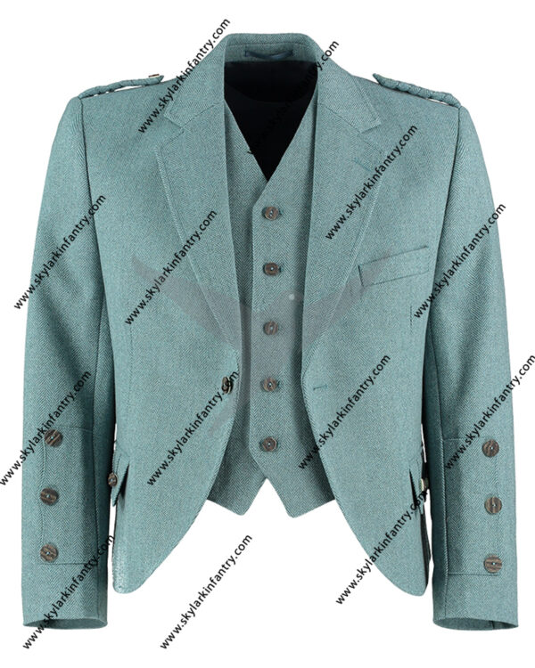 Tweed Kilt Jacket Waistcoat Lovat