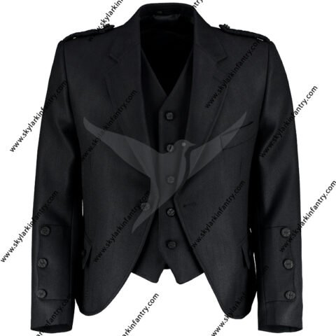 Tweed Kilt Jacket Waistcoat Midnight