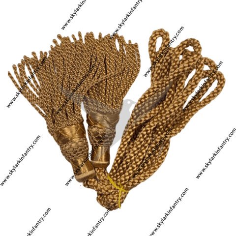 silk bagpipe drone cord gold