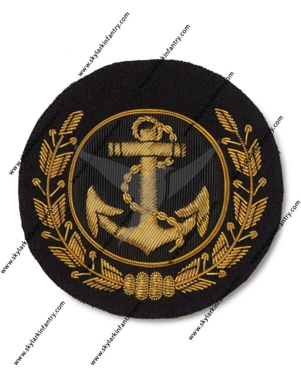 Anchor And Laurel Wreath Badge