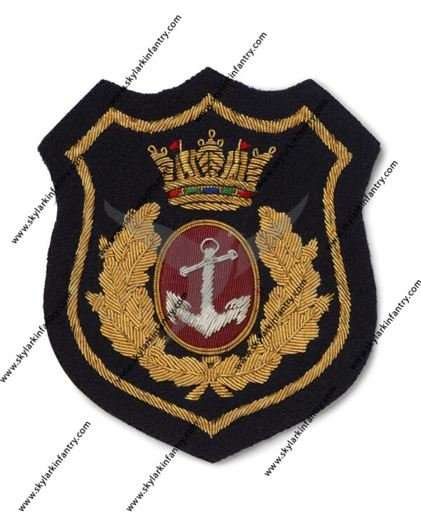 Navy Bullion Wire Blazer Badge